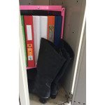 Foldable Shelf for STANDARD Locker 12" width - black